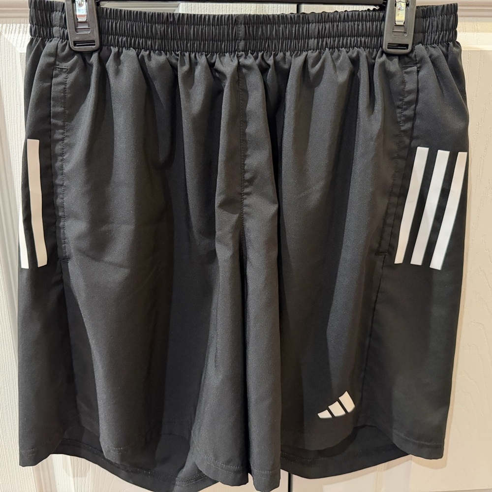 Adidas Black Running Shorts 7” inseam- Men’s Large - Great Condition